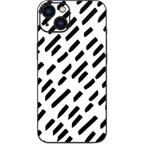 Black Dash iPhone 14 Plus Skin